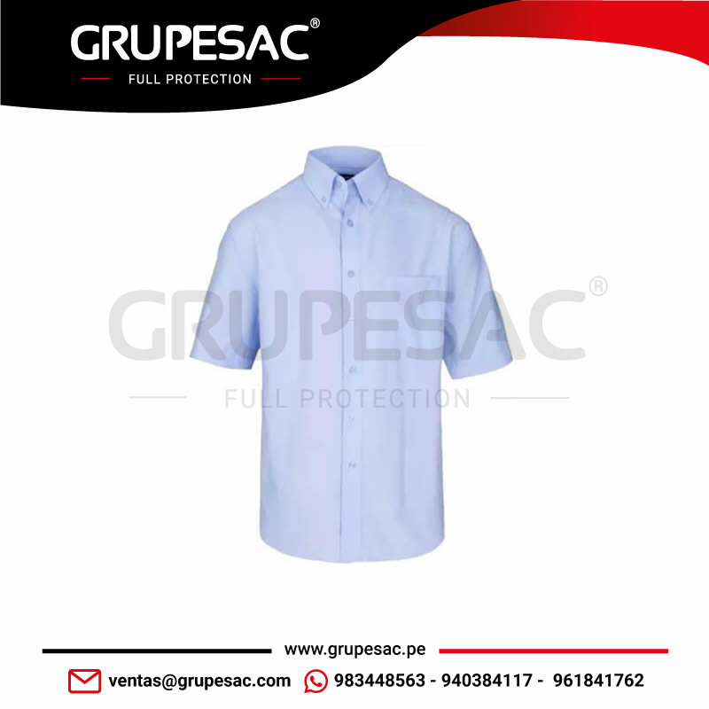CAMISA-OXFORD-MANGA-CORTA-AZUL-GRIS-BLANCO