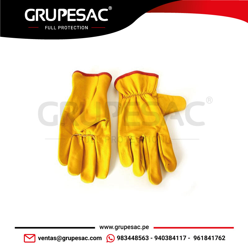 Guantes-de-Cuero-Cromo-Badana Guantes de Cuero Cromo Badana