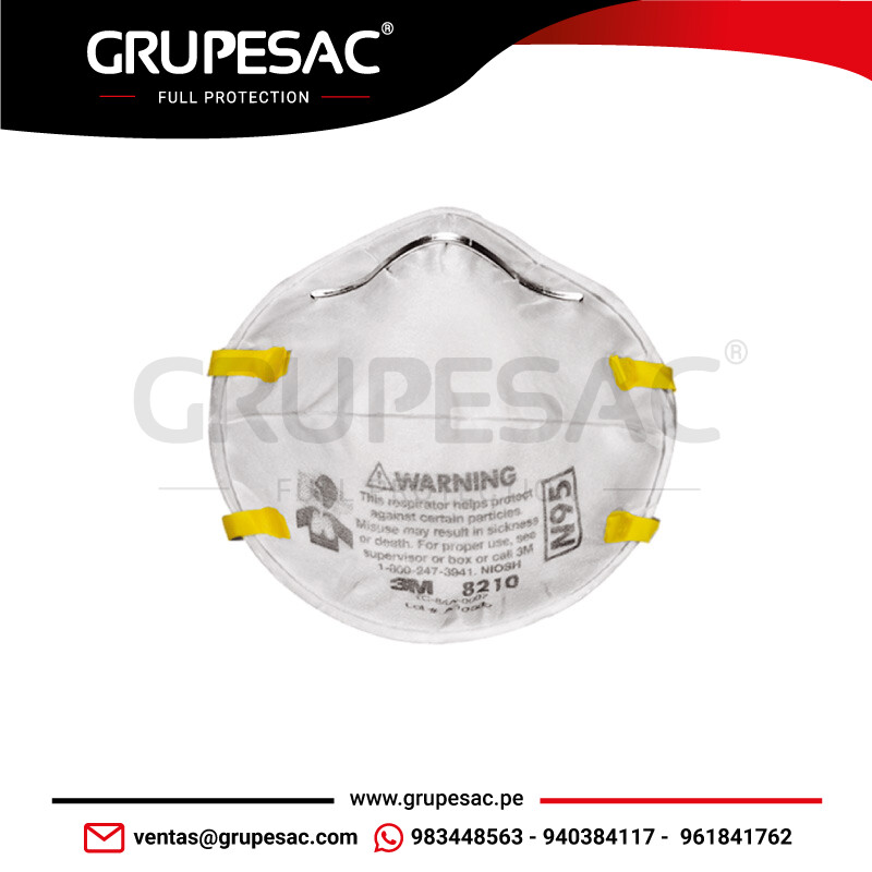 Respirador-3M-8210-N95 Respirador 3M 8210 N95