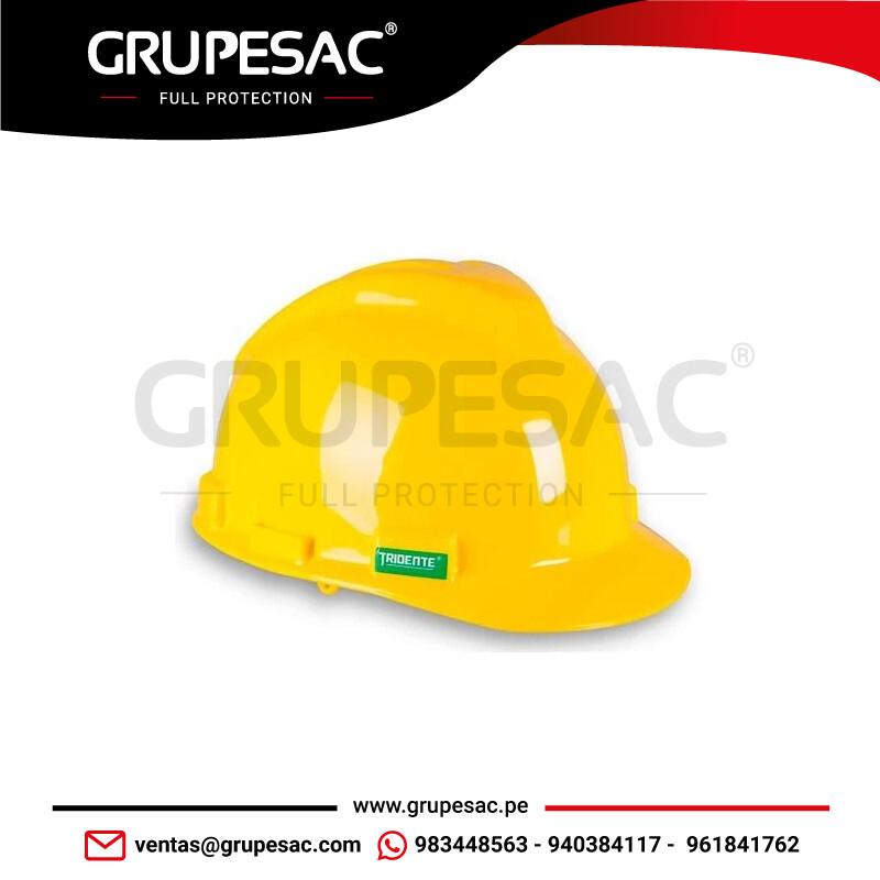 Casco-Amarillo-Tridente Casco Amarillo Tridente