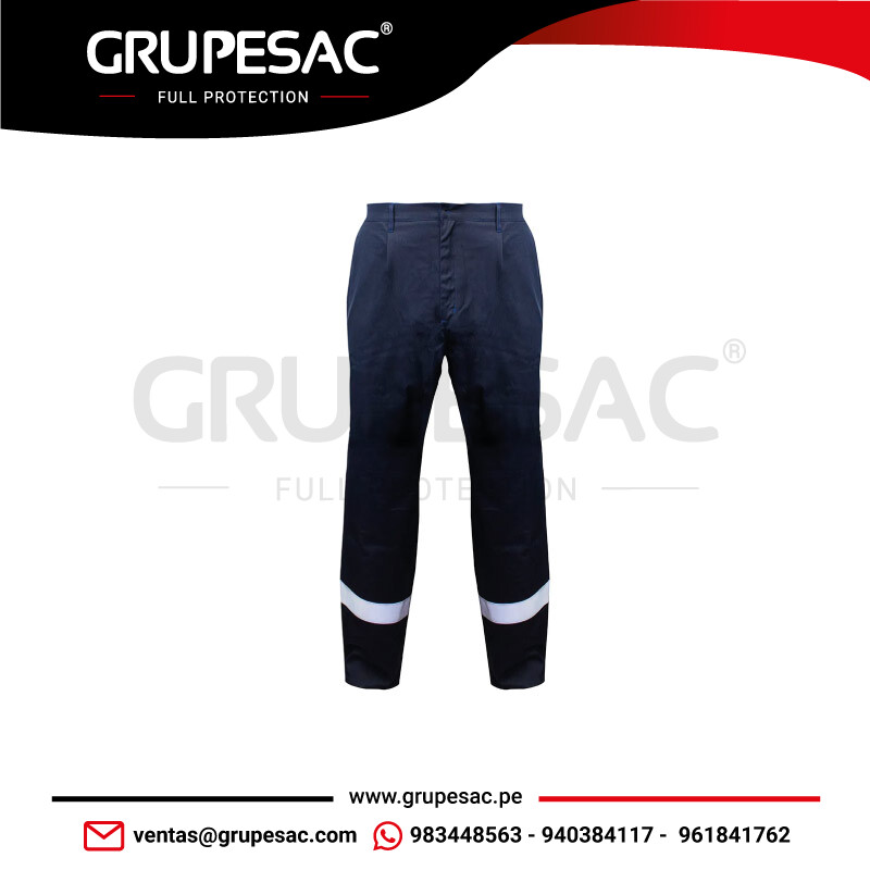 Pantalón-Marca-Ignífugo-Antiestático-Azul-Marino-Steelpro Pantalón Marca Ignífugo Antiestático Azul Marino Steelpro