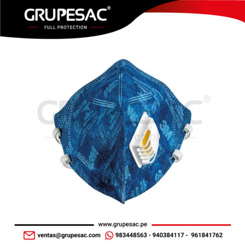 Respirador Plegable 9822+BR con Válvula 3M