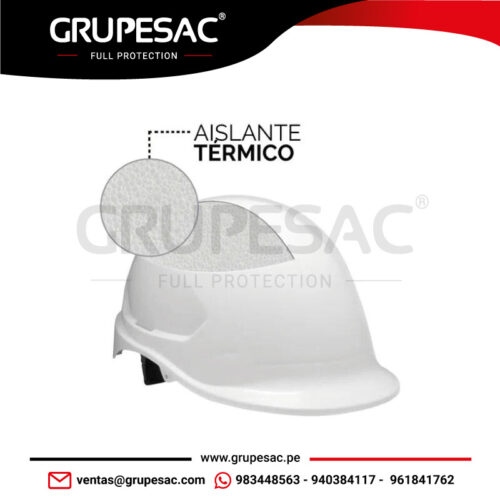Casco MTA ABS Blanco Aislante Térmico Steelpro