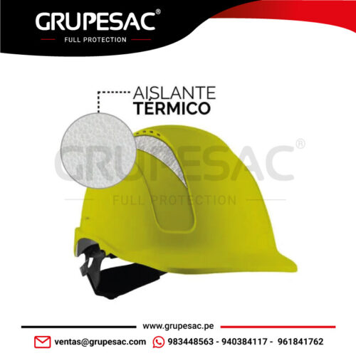 Casco MTA-V ABS Ventilado Aislante Térmico Amarillo