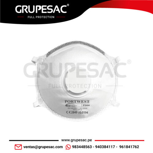 Mascarilla Dolomite ligera con válvula P304 Portwest