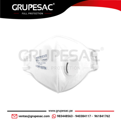 Mascarilla Dolomite plegable con válvula P351 Portwest