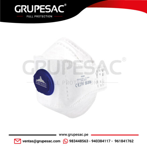 Mascarilla EAGLE Dolomite plegable con válvula P291 Portwest
