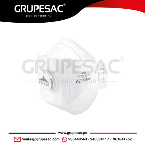 Mascarilla EAGLE Dolomite plegable con válvula P391 Portwest