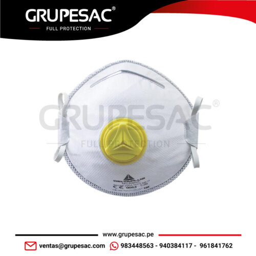 Mascarilla de Uso Único con Válvula M1200V Delta Plus