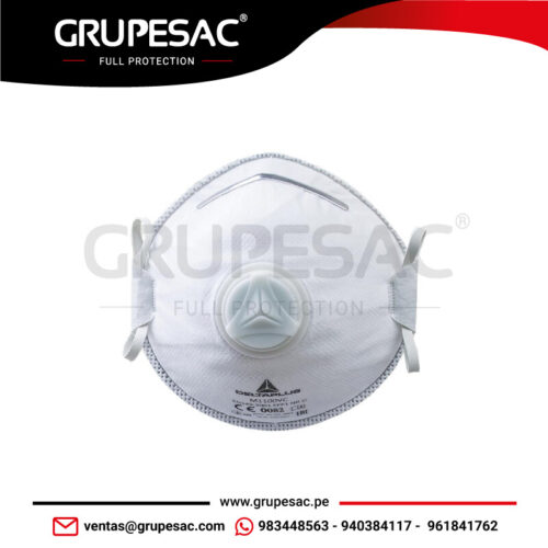 Mascarillas de Uso Único con Válvula M1100V Delta Plus