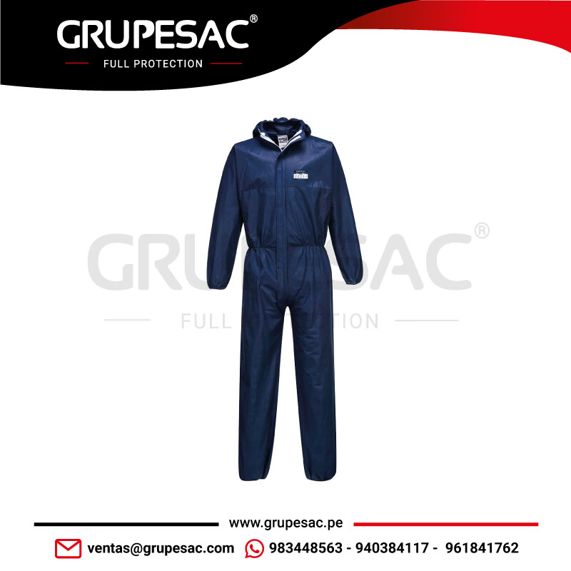 Mono-BizTex-SMS,-tipo-5-6-Azul-ST30-Portwest Mono BizTex SMS, tipo 5/6 Azul ST30 Portwest