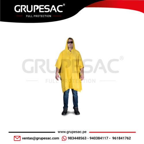 PONCHO PVC AMARILLO CLUTE