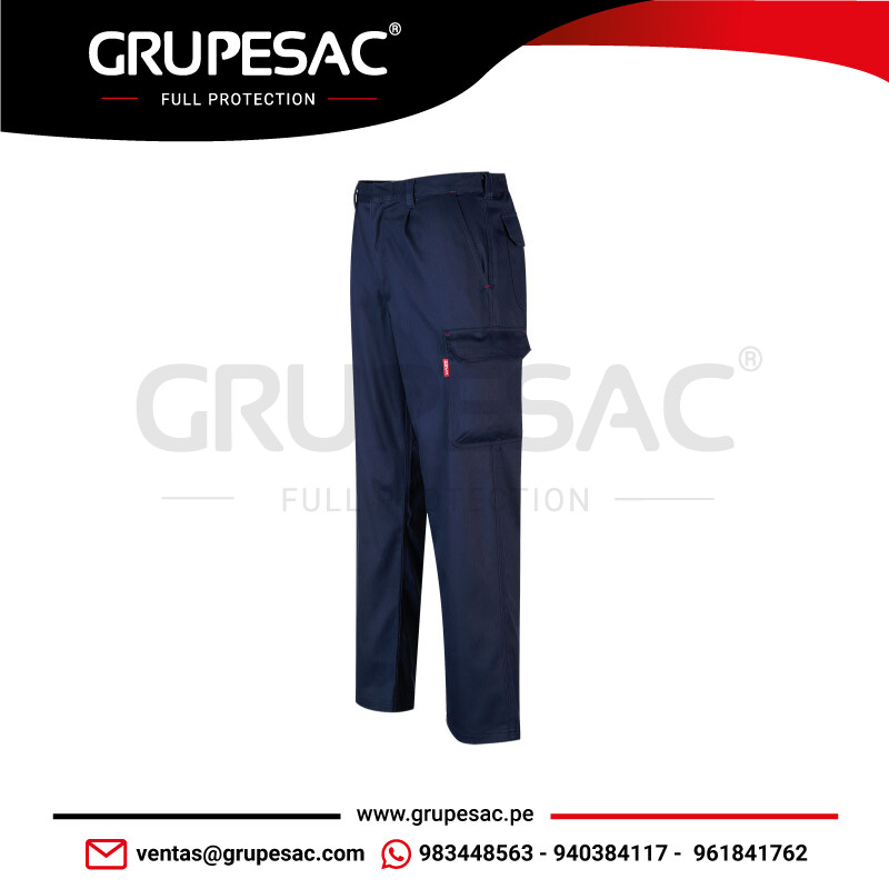 Pantalón-Cargo-resistente-a-la-llama-Bizweld-Azul-BZ31-Portwest