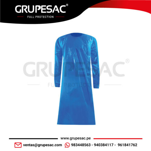 Pechera polieriteno Desechable Azul Steelpro