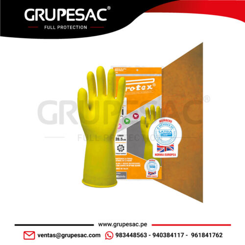 Guante Amarillo (Trebolito) Calibre 22 Protex