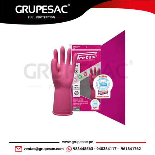 Guante Rosado (Lady Rose) Calibre 22 Protex