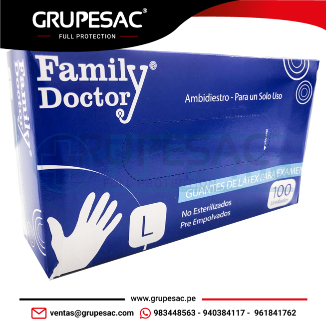 Guante de Latex L FAMILY DOCTOR Guante de Latex L FAMILY DOCTOR