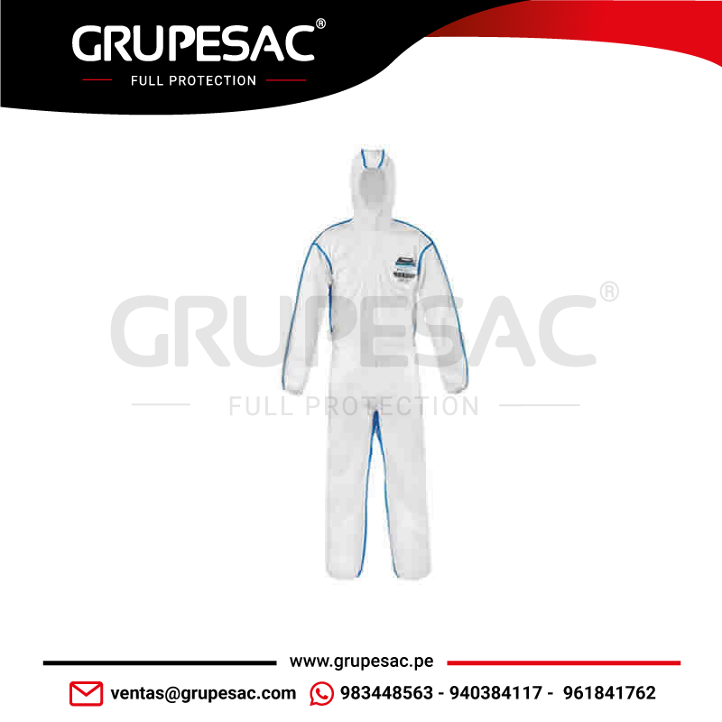 Mameluco Descartable con Espalda Respirable EMNC428 Lakeland Mameluco Descartable con Espalda Respirable EMNC428 Lakeland